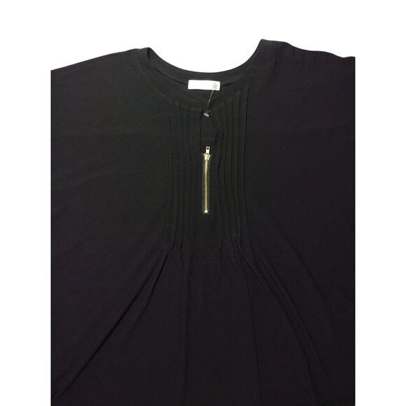 89th & Madison Womens Black Top With Gold Zipper Accent, Size 2X. NWT - Picture 5 of 8
